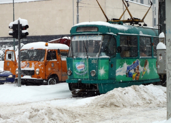 tramvaj snijeg