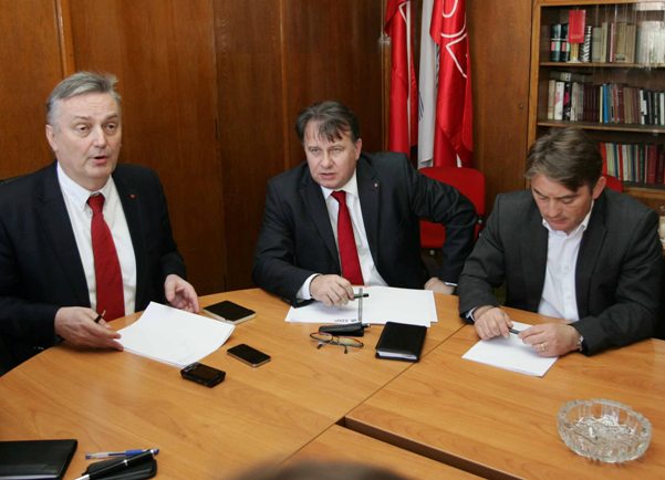Željko Komšić, Zlatko Lagumdžija i Nermin Nikšić/ Foto: DEPO PORTAL
