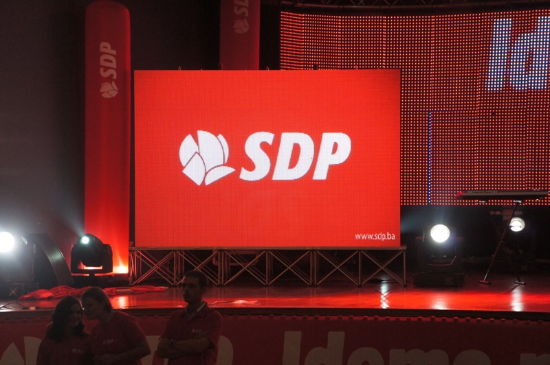 Centralni predizborni skup SDP-a u Domu mladih