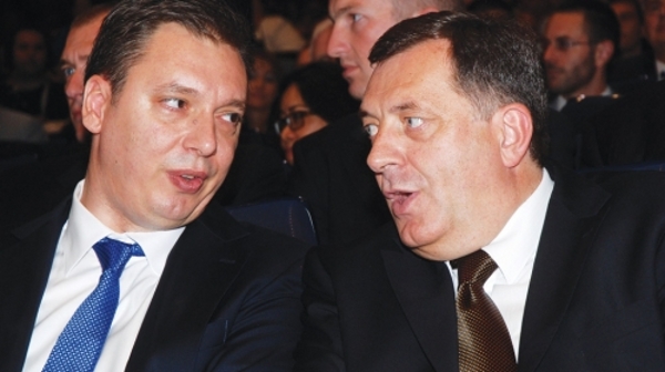 Aleksandar Vučić i Milorad Dodik