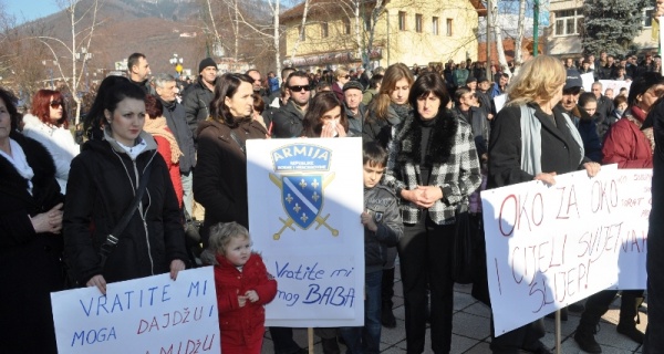 Protest u Goraždu zbog hapšenja bivših pripadnika 31. Drinske udarne brigade