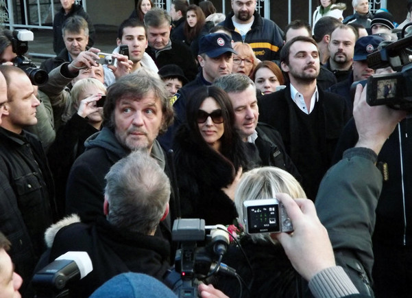 Monica Bellucci i Emir Kusturica u Višegradu