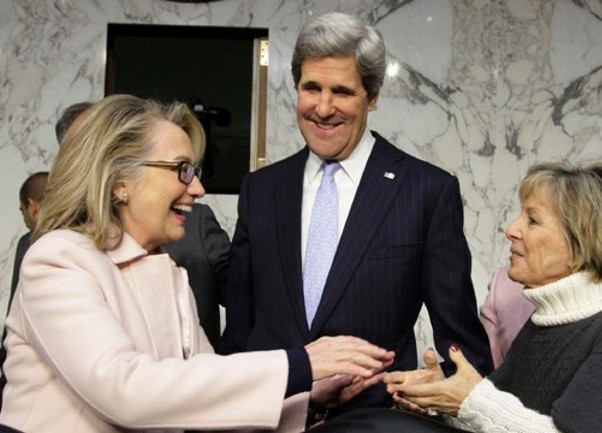 John Kerry i Hillary Clinton