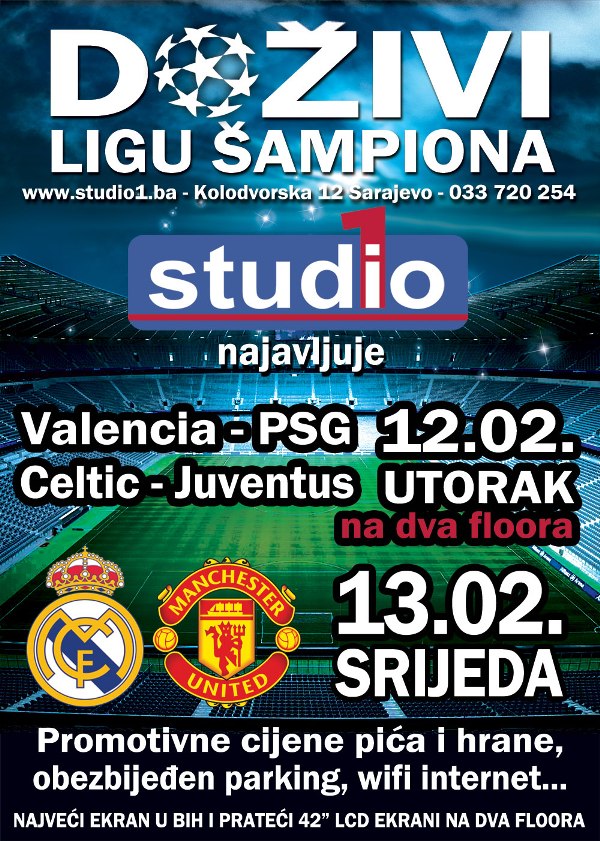 liga prvaka u klubu studio1