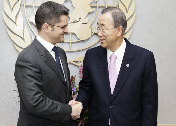 Vuk Jeremić i Ban Ki-moon