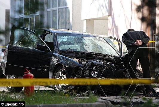 Eksplodirao automobil u Mostaru/ Foto: Bljesak.info