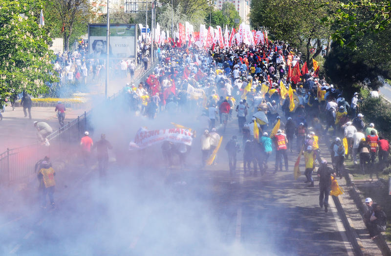 prvomajski protesti u Istanbulu