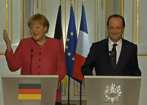 Angela Merkel i Francois Hollande