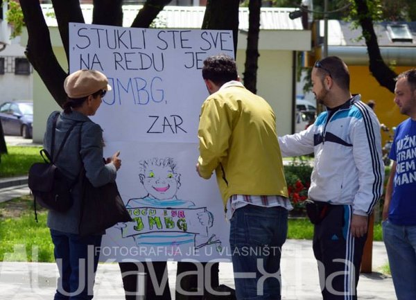 Protesti u Lukavcu - JMBG/ Foto: Lukavac-x.ba