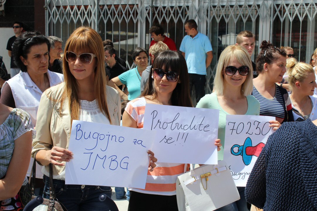 Protesti u Bugojnu - JMBG/ Foto: Mirza Balihodžić