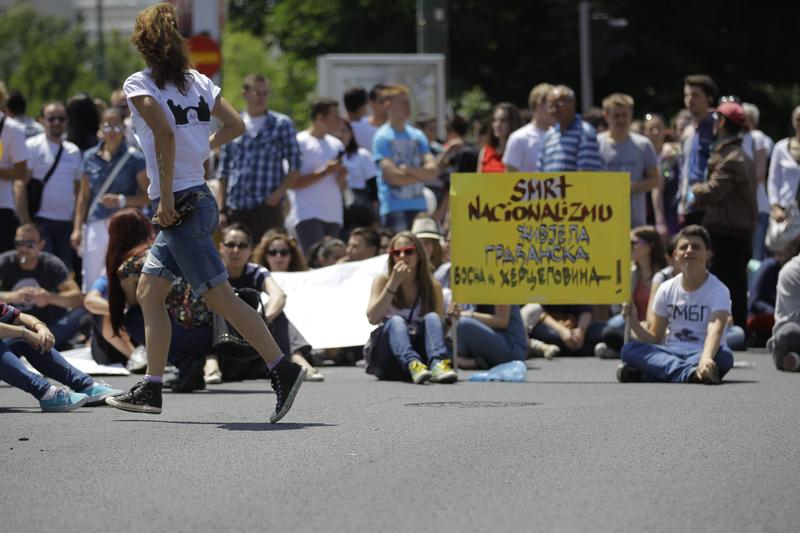 JMBG protesti u Sarajevu, 1. juli/ Foto: Anadolija