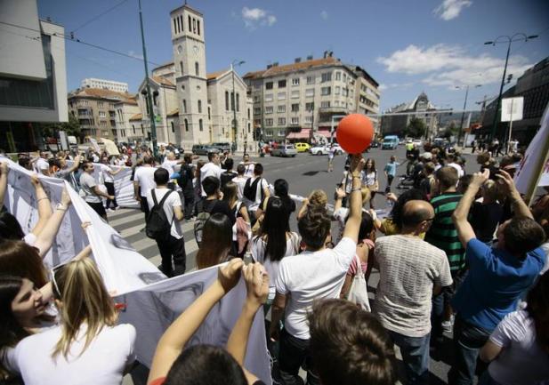 JMBG protesti u Sarajevu, 1. juli/ Foto: Anadolija