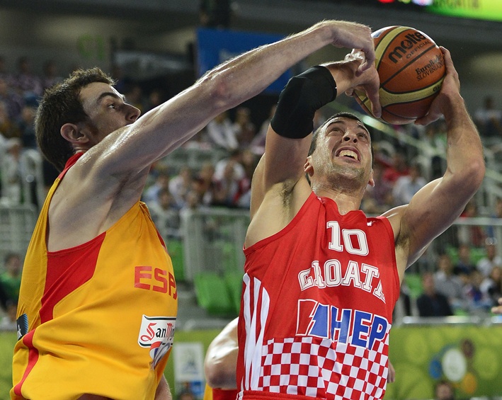 Hrvatska protiv Španije na Eurobasketu