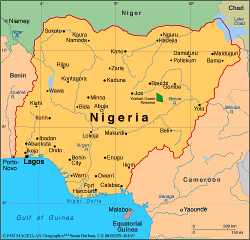 Nigerija karta