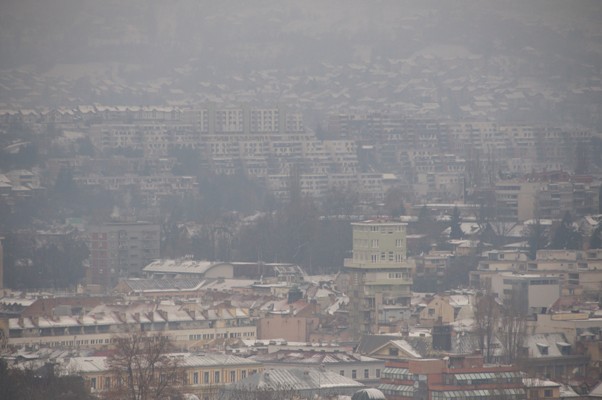 Sarajevo u smogu/Foto:Anadolija