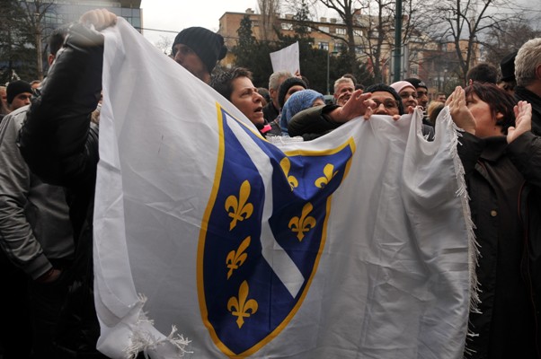 protesti ispred predsjedništva bih/ foto: AA