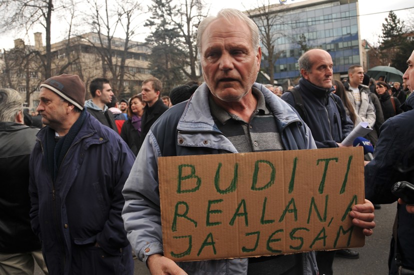 protesti ispred predsjedništva bih/ foto: AA