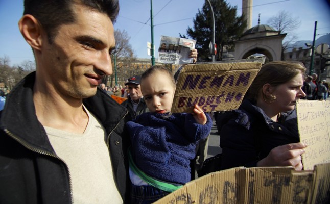 protesti u Sarajevu_18. februar/Foto:AA