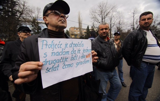 protesti u Sarajevu 20.februar/Foto:AA