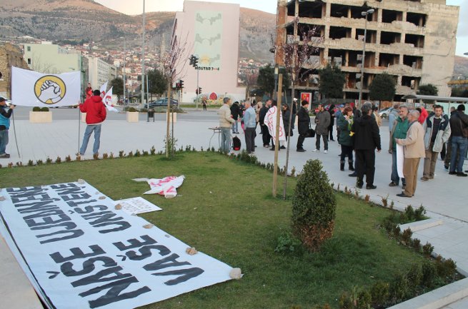 protesti u Mostaru, 8. mart 2014 / Foto: AA