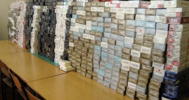 U Trebinju oduzeto više od 16.000 kutija cigareta