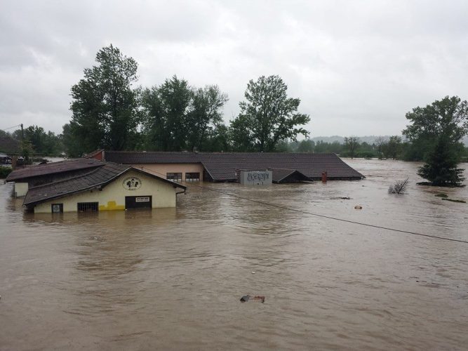 Doboj pod vodom, maj 2014/ Foto: Facebook