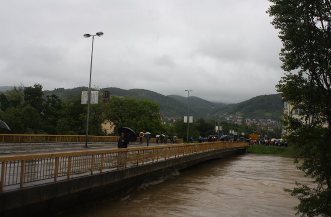 Vrbas prijeti Banjaluci, maj 2014/ foto: AA