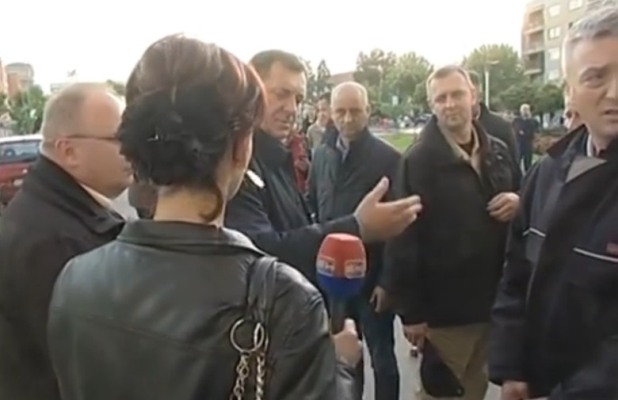 Milorad Dodik i novinarka BN Televizije