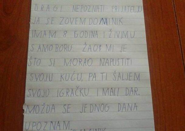 pismo djecaka - poplave