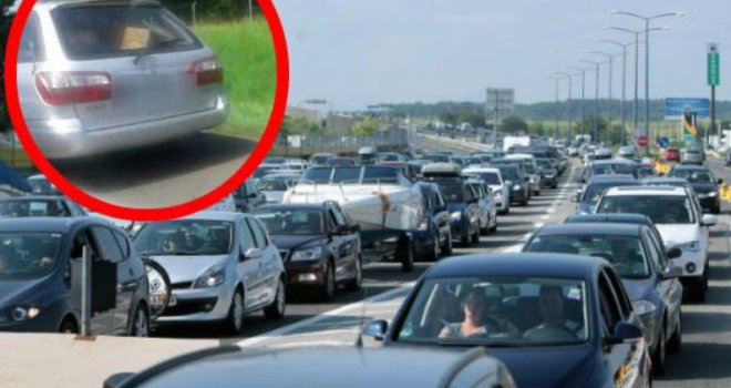 Bezobrazno i opasno ponašanje u kolonama prema moru
