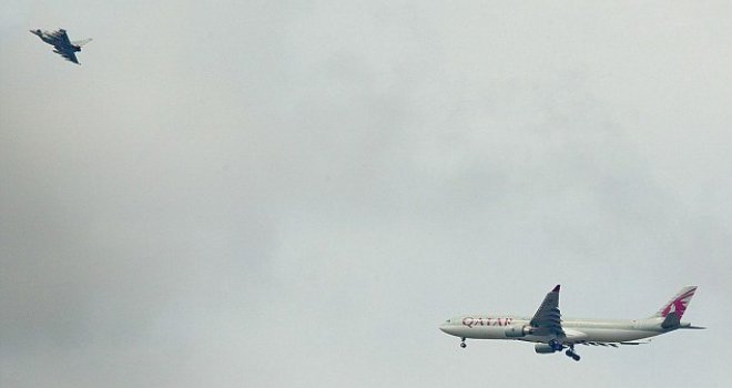 Neidentifikovani avion neometano preletio BiH, NATO avion ga presreo tek kod Umaga!