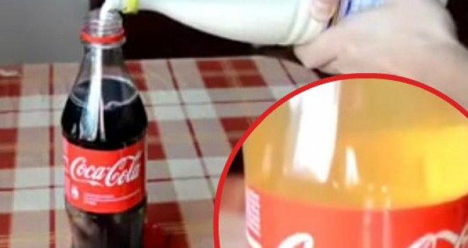 Jeste li se zapitali šta se dogodi kad pomiješate Coca-Colu i mlijeko?