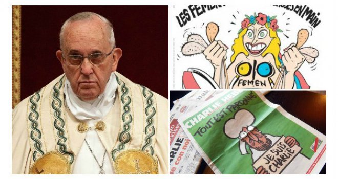 Charlie Hebdo opalio žestoko i po papi Franji, on nije ostao dužan