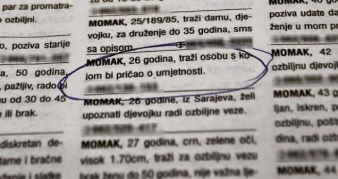 Najtužniji oglas u postratnoj BiH: Bosanac traži djevojku s kojom može pričati o umjetnosti