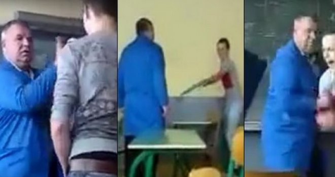 Učenik se brutalno iživljavao nad profesorom u Cazinu, ostali ga snimali i smijali se