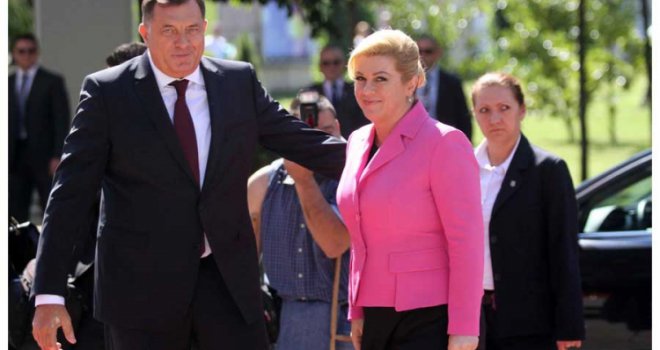 Kolinda Grabar-Kitarović se u Banjoj Luci sastala s Dodikom, građani je dočekali aplauzom
