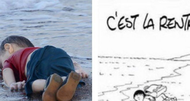 Charlie Hebdo ponovo na udaru žestokih kritika: Objavili karikaturu umrlog dječaka Alana Kurdija