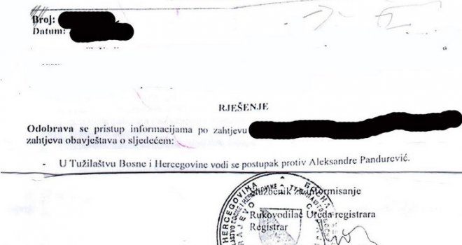 Dokument iz Tužilaštva BiH ne laže: Protiv Pandurević se vodi postupak!