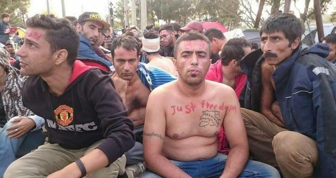 Migranti zašivanjem usta protiv zatvaranja granica