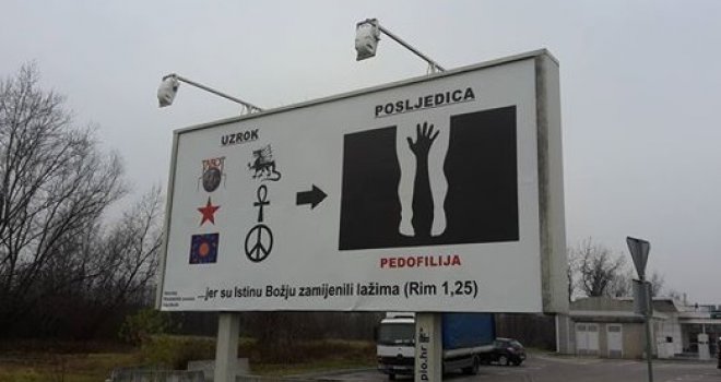 Zagrebački svećenik platio skandalozan jumbo plakat o pedofiliji