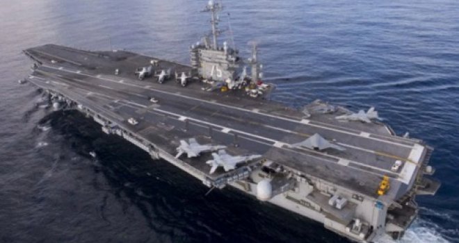 Opasna provokacija: Iranske rakete pale u blizini američkog nosača aviona