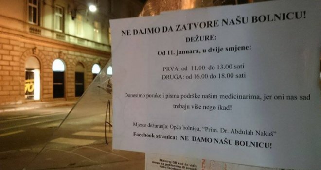 Počinju dežure građana ispred Opće bolnice