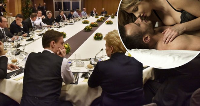 I dok su Cameron i lideri dogovarali budućnost EU, ulovili su dvoje birokrata u seksualnom klinču!