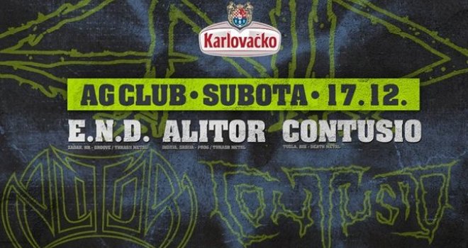 Zadrani obilježavaju 20. godišnjicu benda: E.N.D., Contusio i Alitor u subotu u AG klubu