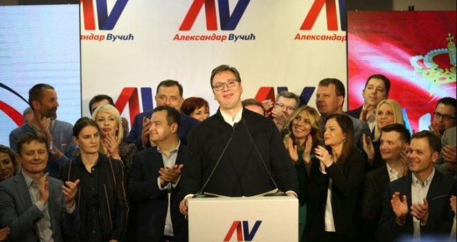 Vučić objavio pobjedu na predsjedničkim izborima u Srbiji