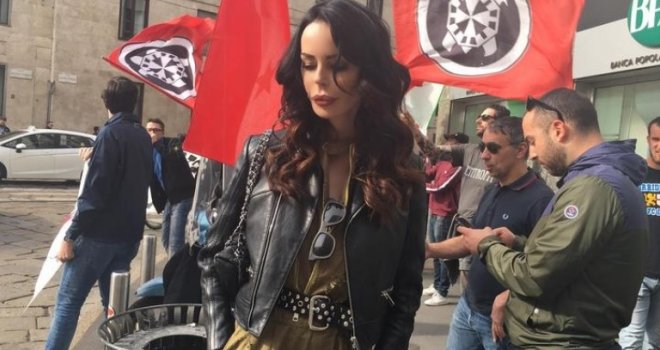 Posrnula manekenka ponovo šokira: Nina Morić - ikona fašista i ekstremne desnice u Italiji