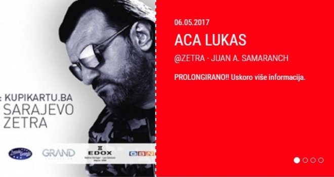 Ništa od 'Najveće žurke na Balkanu': Gdje i kada će se održati koncert Ace Lukasa u Sarajevu?