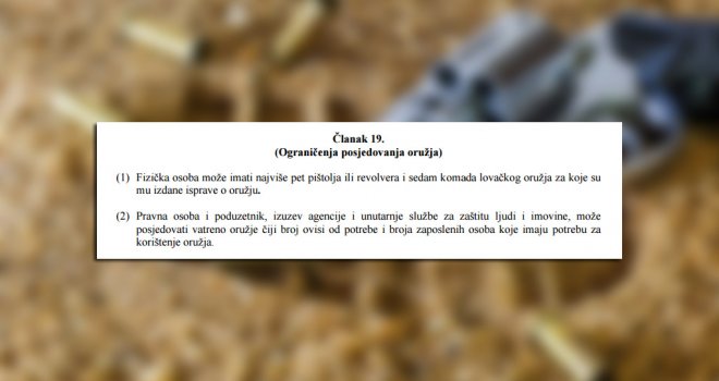 Hercegovci od danas naoružani do zuba: Četveročlana porodica može legalno posjedovati čak 48 komada oružja!