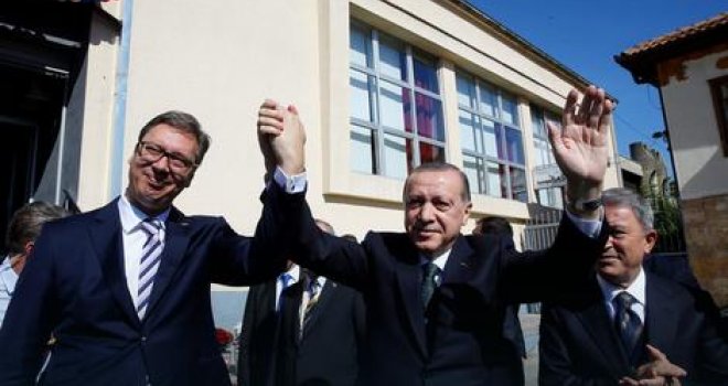 Erdogan: Ovo je moj zavičaj! Vučić: Znam da ovdje neću biti pozdravljen ni upola kao predsjednik Turske, ali...