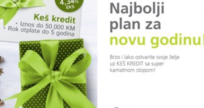 Ova banka u BiH na sve kredite spušta kamatnu stopu na 3,99%, ali to nije sve...